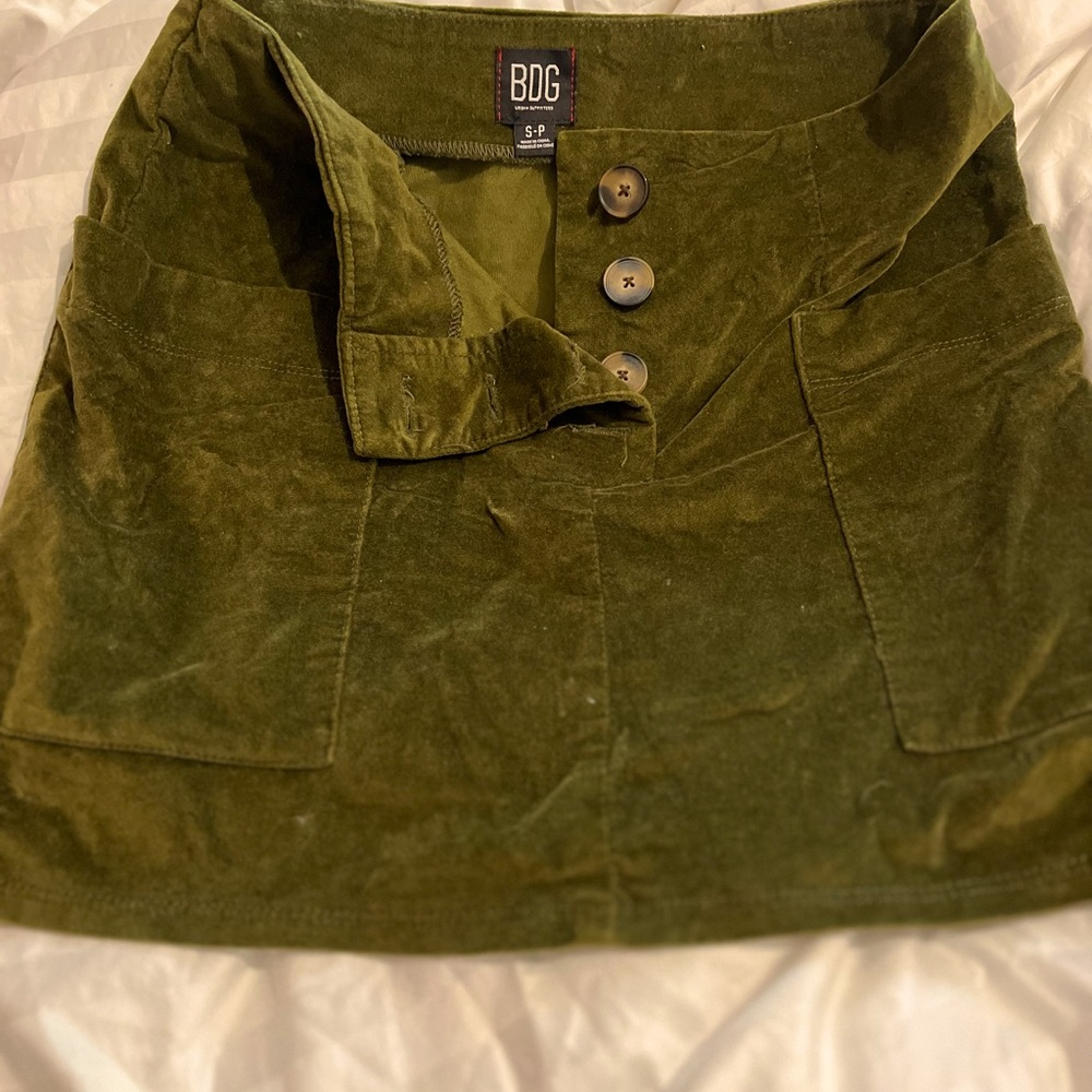 Bdg Velvet Skirt From Urban Outfitters